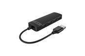 USB hub - ORICO FL02 USB-A Hub Docking Station 4x USB-A 2.0 - Black USB hub - USB 2.0 - 4 ports - Sort - FL02-BK-BP-HW-HU