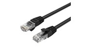 Netværkskabel - ORICO PUG-C6 CAT6 1000Mbps RJ45 Ethernet Network Cable LAN Round 3m - Black - PUG-C6-30-BK-EP-HU