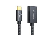 USB kabel - ORICO CAF31 USB-C - USB-A 3.1 Gen 2 10Gbps 30cm OTG adapter - black - CAF31-03-BK-BP-HU
