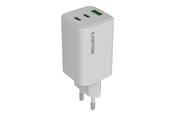 Mobil - Adaptere & Opladere - Canyon 65W GaN Oplader 2xUSB-C + USB-A, Hvid - CNS-CUW65ACC
