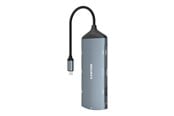 USB hub - Canyon DS-15 8-i-1 USB-C Hub 4K, Mørkegrå USB hub - Grå - CNS-TDS15