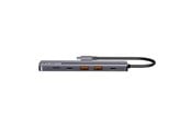 USB hub - Canyon DS-17 6-i-1 USB-C Hub 4K, Grå USB hub - Grå - CNS-TDS17