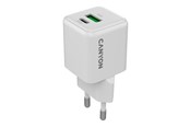 Mobil - Adaptere & Opladere - Canyon GaN 20W USB-C PD & USB-A Oplader, Hvid - CNS-CUW20AC