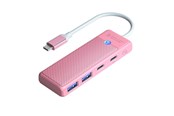 USB hub - ORICO PAPW2AC-C3-C3 USB Hub 4-port 2x USB-A 3.0 1x USB-C 3.0 with USB-C PD 100W charging 0.15m - pink USB hub - USB 3.0 - 4 ports - Pink - PAPW2AC-C3-015-PK-EP