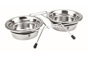 Hunde - Nobby Stander m. 2 skåle Silent Diner 2.5 L - L79049