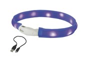 Hunde - Nobby LED halsbånd wide VISIBLE S Blå - L77026