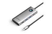 USB hub - ORICO PW11 8in1 USB-C Docking Station 2x USB-A 3.0 1x USB-A 2.0 1x USB-C 3.0 1x USB-C PD 100W 1x HDMI 4K 60Hz 1x VGA 1080P 60Hz 1x RJ45 Gigabit Ethernet - Gray USB hub - USB 3.0 - 8 ports - Grå - PW11-8PC-GY-BP