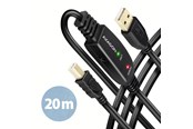 USB kabel - AXAGON ADR-220B USB 2.0 A-M -> B-M aktivt forbindelses-/repeaterkabel 20m - Kabel - Digital/Daten USB-kabel - ADR-220B