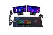 Musemåtte & tilbehør - Wozinsky WPD-B800 Gaming Desk Pad 800x300mm Waterproof with Pattern - Black - 5907769387258