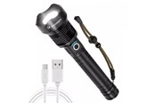 Lommelygter og pandelamper - Wozinsky WLT-20W tactical flashlight 20 W 2000 lm CREE diodes IP65 with adjustable beam - black - 5907769389115