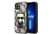 Mobil - Covers & Cases - Karl Lagerfeld Flower Ikonik Karl case for iPhone 13 mini - gray - 3666339049447