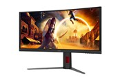 Skærm - 34" AOC G4 CU34G4CA computer monitor 86.4 cm (34") 3440 x 1440 pixels Black Red - CU34G4CA