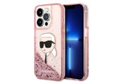 Mobil - Covers & Cases - Karl Lagerfeld Glitter Karl's Head case for iPhone 14 Pro - pink - 3666339086909