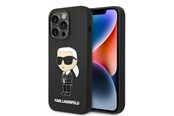 Mobil - Covers & Cases - Karl Lagerfeld Silicone Ikonik case for iPhone 14 Pro - black - 3666339086589