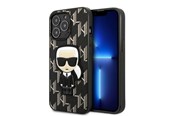 Mobil - Covers & Cases - Karl Lagerfeld KLHCP13LPMNIKBK iPhone 13 Pro / 13 6.1" hardcase black/black Monogram Ikonik Patch - 3666339049386