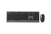 Tastatur - Gembird Slim wireless dual-mode desktop set - Tastatur & Mus sæt - Amerikansk engelsk - Sort - KBS-WPS-02