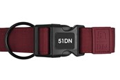 Hunde - 51 Degrees North 51 - Wanderful - Collar - Nylon - Flat - Burgundy - 51AWFCL5203