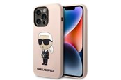 Mobil - Covers & Cases - Karl Lagerfeld KLHCP14LSNIKBCP iPhone 14 Pro 6.1" hardcase pink/pink Silicone Ikonik - 3666339098636