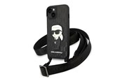 Mobil - Covers & Cases - Karl Lagerfeld KLHCP14SSTKMK iPhone 14 6.1" black/black hardcase Monogram Ikonik Patch - 3666339098650