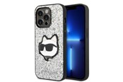 Mobil - Covers & Cases - Karl Lagerfeld KLHCP14LG2CPS iPhone 14 Pro 6.1" silver/silver hardcase Glitter Choupette Patch - 3666339099459