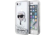 Mobil - Covers & Cases - Karl Lagerfeld KLHCI8LNKHCH iPhone 7/8/ SE 2020/2022 silver/silver hardcase Glitter Karl Head - 3666339118860