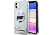 Mobil - Covers & Cases - Karl Lagerfeld KLHCN61LNCHCS iPhone 11/ XR silver/silver hardcase Glitter Choupette Head - 3666339118952