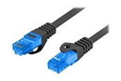 Netværkskabel - Lanberg patch cable - 10 m - black RAL 9004 - Sort - PCF6A-10CC-1000-BK