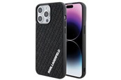 Mobil - Covers & Cases - Karl Lagerfeld 3D Rubber Multi Logo case for iPhone 15 Pro Max - black - 3666339164348