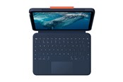 Tastatur - Logitech Rugged Combo 4c - keyboard and folio case full size - QWERTY - Danish/Norwegian/Swedish/Finnish - classic blue Input Device - Tastatur & Folio sæt - Dansk/Norsk/Svensk/Finsk - Blå - 920-014175