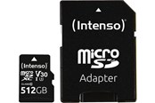 Hukommelseskort - Intenso microSD UHS-I Professionel - 100MB/s - 512GB - 3433493