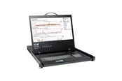 KVM-switch - Tripp Lite Eaton Series 8-Port Rack Console VGA KVM Switch w/ 19" LCD 1U TAA - B040-008-19
