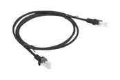 Netværkskabel - Lanberg patch cable - 1 m - black RAL 9004 - Sort - PCU6-10CC-0100-BK