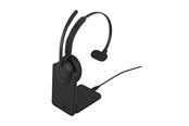 Hovedtelefoner/headset - Jabra Evolve3 45 MS - USB-A with Dongle - Mono (Charging Stand) - 34599-899-989