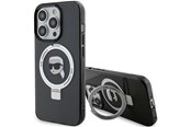 Mobil - Covers & Cases - Karl Lagerfeld KLHMP15LHMRSKHK iPhone 15 Pro 6.1" black/black hardcase Ring Stand Karl Head MagSafe - 3666339168414