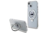 Mobil - Covers & Cases - Karl Lagerfeld KLHMP15SHMRSCHH iPhone 15 6.1" white/white hardcase Ring Stand Choupette Head MagSafe - 3666339168636
