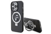 Mobil - Covers & Cases - Karl Lagerfeld KLHMP13LHMRSKCK iPhone 13 Pro 6.1" black/black hardcase Ring Stand Karl&Choupette MagSafe - 3666339169053
