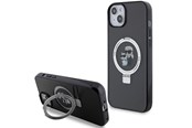 Mobil - Covers & Cases - Karl Lagerfeld Ring Stand Karl&Choupette MagSafe case for iPhone 14 / 15 / 13 - black - 3666339169077