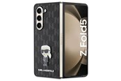 Mobil - Covers & Cases - Karl Lagerfeld Saffiano Monogram Ikonik Pin case for Samsung Galaxy Z Fold 5 - black - 3666339174026