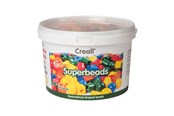 Kreativt Legetøj - Creall Super Beads 7 Shapes 5 Colors - 245 pcs. - 17200
