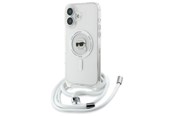 Mobil - Covers & Cases - Karl Lagerfeld Crossbody IML Karl Head Magsafe Case for iPhone 16 - Clear - 3666339320522