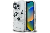 Mobil - Covers & Cases - Karl Lagerfeld IML Sketched Graphic Case for iPhone 16 Pro - Clear - 3666339466749