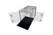 Hunde - Nobby Foldbart metaltransportbur til bil, XL, Sort - L62314