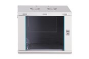 Rack skabe - DIGITUS DN-37104 - 9U Wall-Mounted Cabinet | 600x450mm | Glass Door | Unmounted - DN-37104