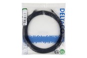 Netværkskabel - Deltaco patch cable - 15 m - black - Sort - TP-615S-SLIM