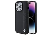 Mobil - Covers & Cases - BMW Leather Textured & Stripe iPhone 15 Pro Max Case - Black - 3666339142810
