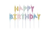 Legetøj - Globos Cake Candle Set "Happy Birthday" Pastel Colors - 1101
