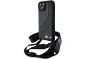 Mobil - Covers & Cases - BMW M Edition Carbon Stripe & Strap case for iPhone 15 Plus / 14 Plus - black - 3666339235420