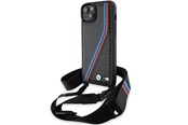 Mobil - Covers & Cases - BMW M Edition Carbon Tricolor Lines & Strap case for iPhone 15 / 14 / 13 - black - 3666339235659
