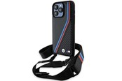 Mobil - Covers & Cases - BMW M Edition Carbon Tricolor Lines & Strap case for iPhone 15 Pro Max - black - 3666339235680