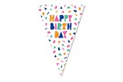 Legetøj - Globos Happy Birthday Bunting - 10m - 7175